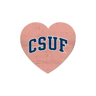 Legacy CSUF Pink Heart Magnet